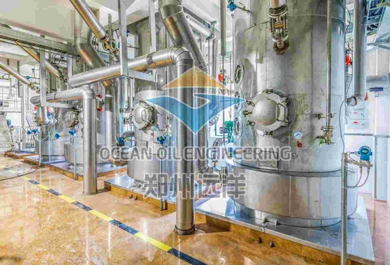 कच्चे पाम तेल के लिए ISO9001 खाद्य तेल शोधन उपकरण स्टेनलेस 304