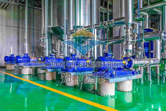 स्वचालित खाद्य तेल शोधन उपकरण 500-1000 टन/दिन उत्पादन क्षमता