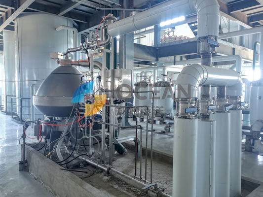 रुचिकरण के लिए सोपस्टॉक स्प्लिटिंग सूरजमुखी तेल खाद्य तेल शोधन उपकरण